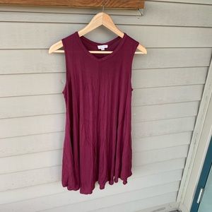 Comfy red swing dress